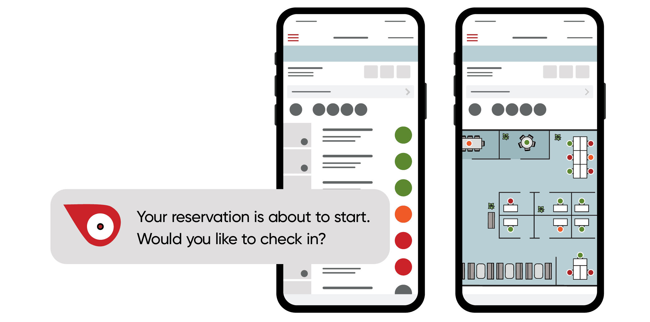mobiel plan medewerkers reservering gebruiker